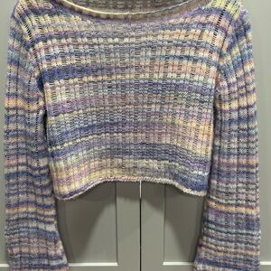 Banana Republic Spacedye Cropped Sweater Size Med NWOT
'